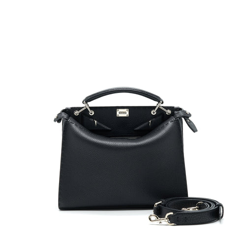 Fendi Peekaboo Iconic Fit Mini Black with SHW