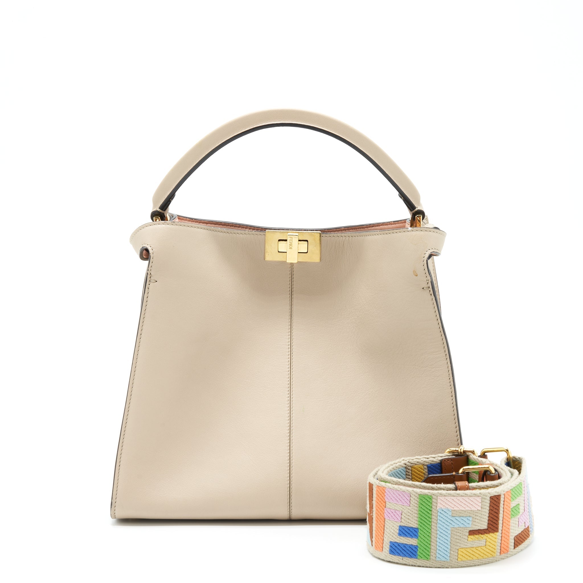 Fendi Peekaboo Iconic Essentially Beige GHW
