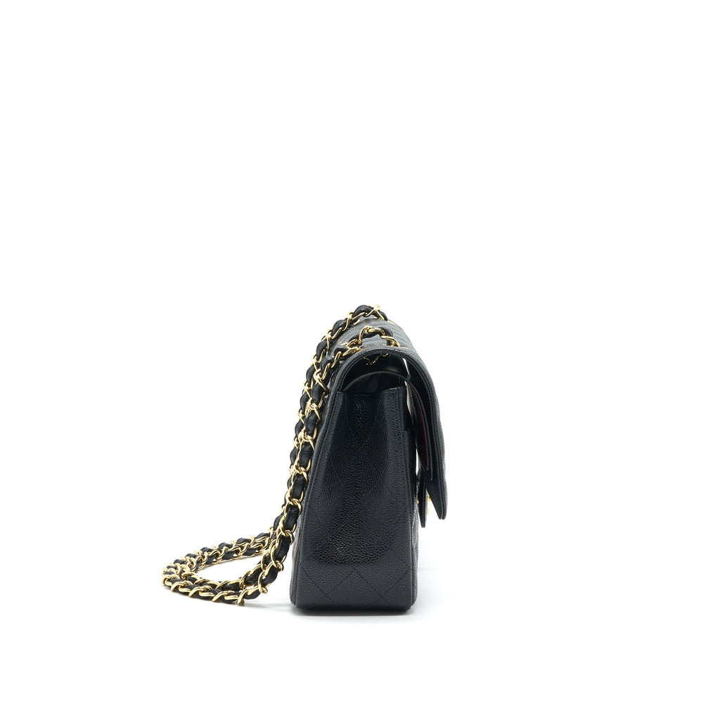 CHANEL JUMBO CLASSIC DOUBLE FLAP CAVIAR BLACK GHW