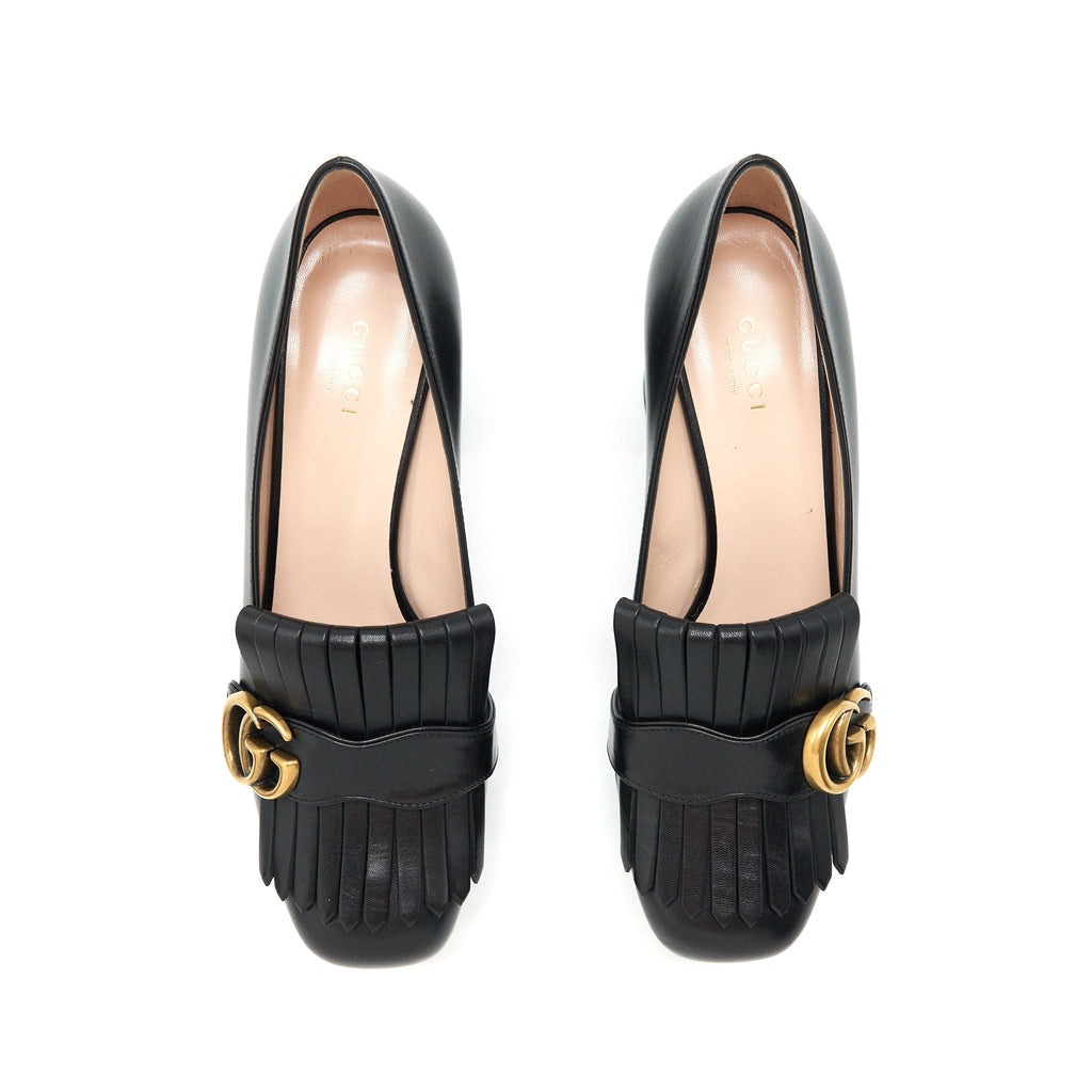 Gucci Size 38.5 GG High-Heel pump Shoes