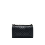 Chanel medium boy Chanel Handbag Black ruthenium hardware