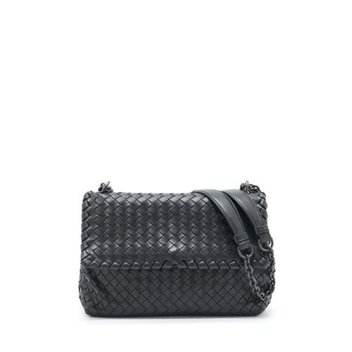 Bottega Veneta Olympia Bag Black With Black Hardware