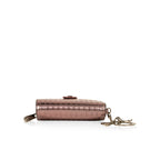 Dior Cannage Metallic Wallet Pink