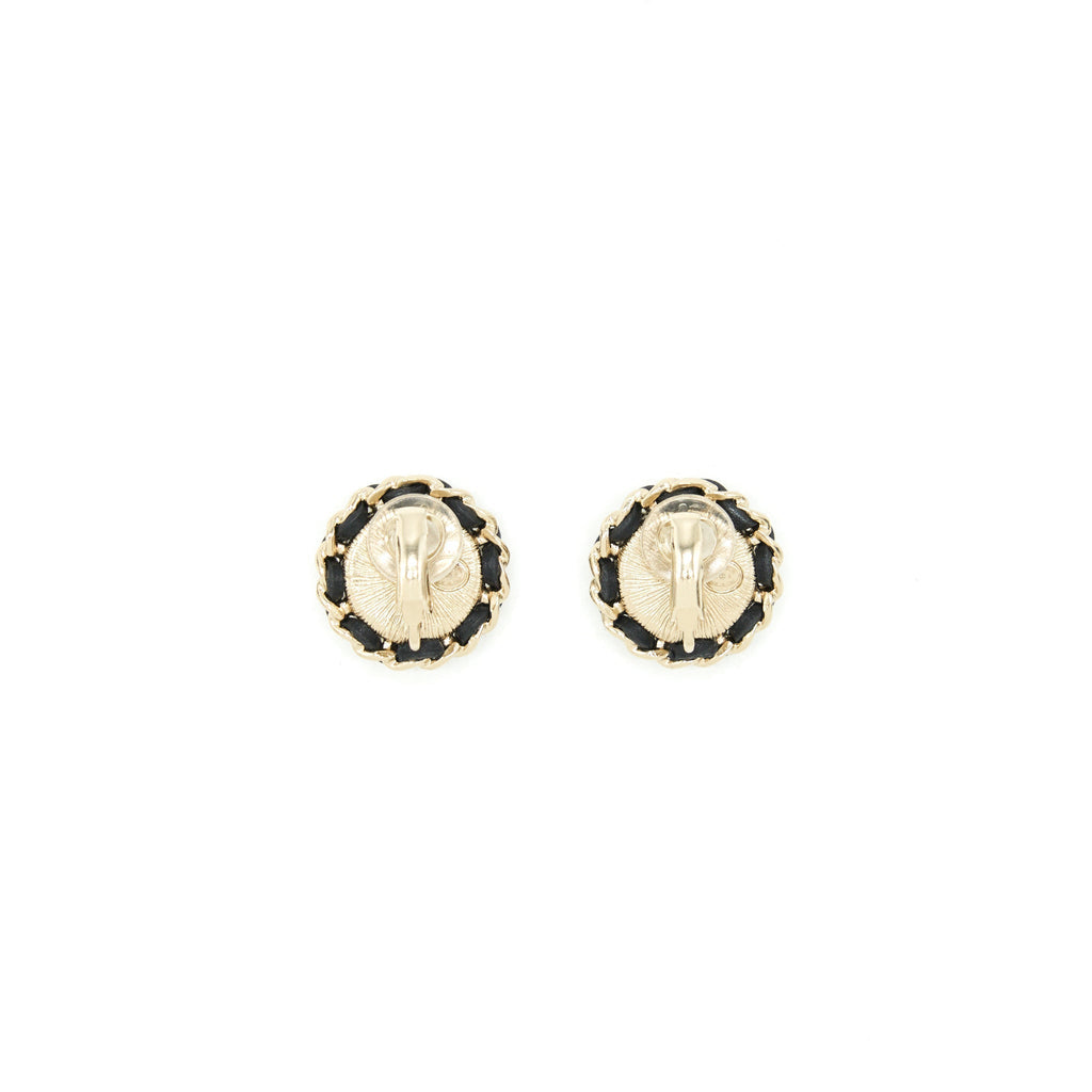 Chanel 22P Round Ear Clip LGHW