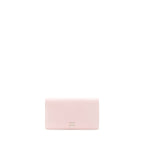 Chanel Camellia Long Wallet Lambskin Light Pink/Dark Brown SHW