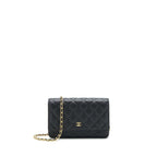 Chanel Classic Wallet on chain Caviar black GHW
