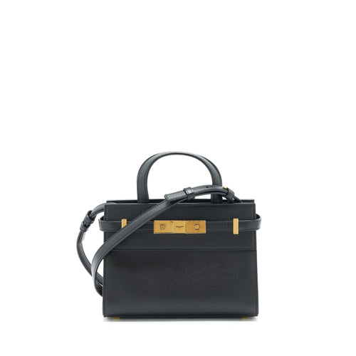Saint Laurent/YSL Manhattan Nano Shopping Bag Calfskin Black GHW
