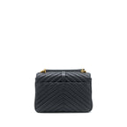 Saint Laurent Quilted Medium College Bag Lambskin Black Brushed GHW