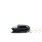 Chanel Giant Pearl Clutch With Chain Calfskin Black LGHW