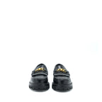 Celine Size 38 Triomphe Chunky Loafer Calfskin Black