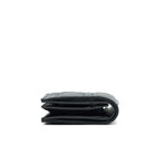 Christian Dior Ultra Matte Black Cannage Quilted Leather Lady Dior Card Holder