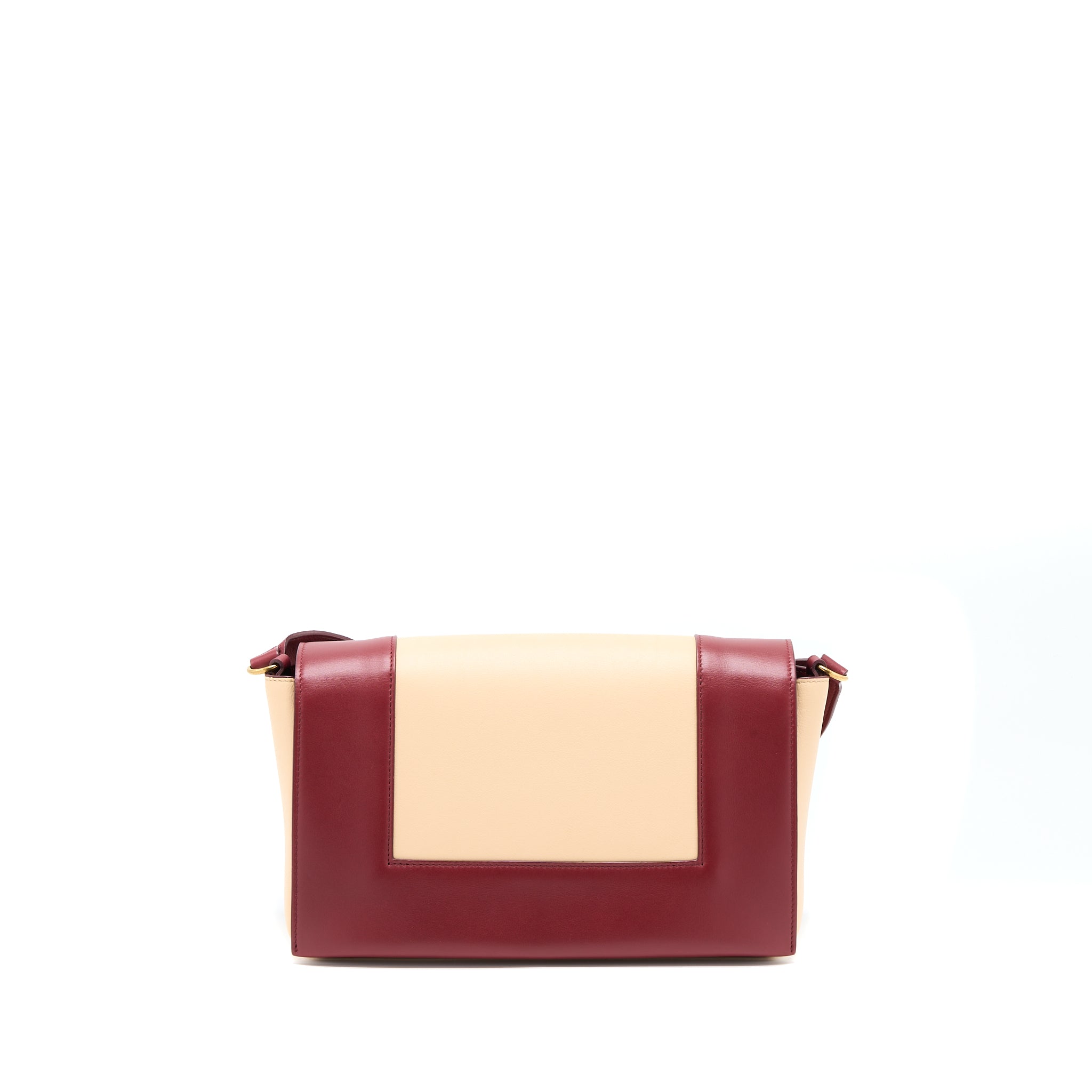 Celine Frame Bag Calfskin Ruby/Nude