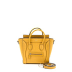 Celine Nano Luggage Bag Calfskin Yellow
