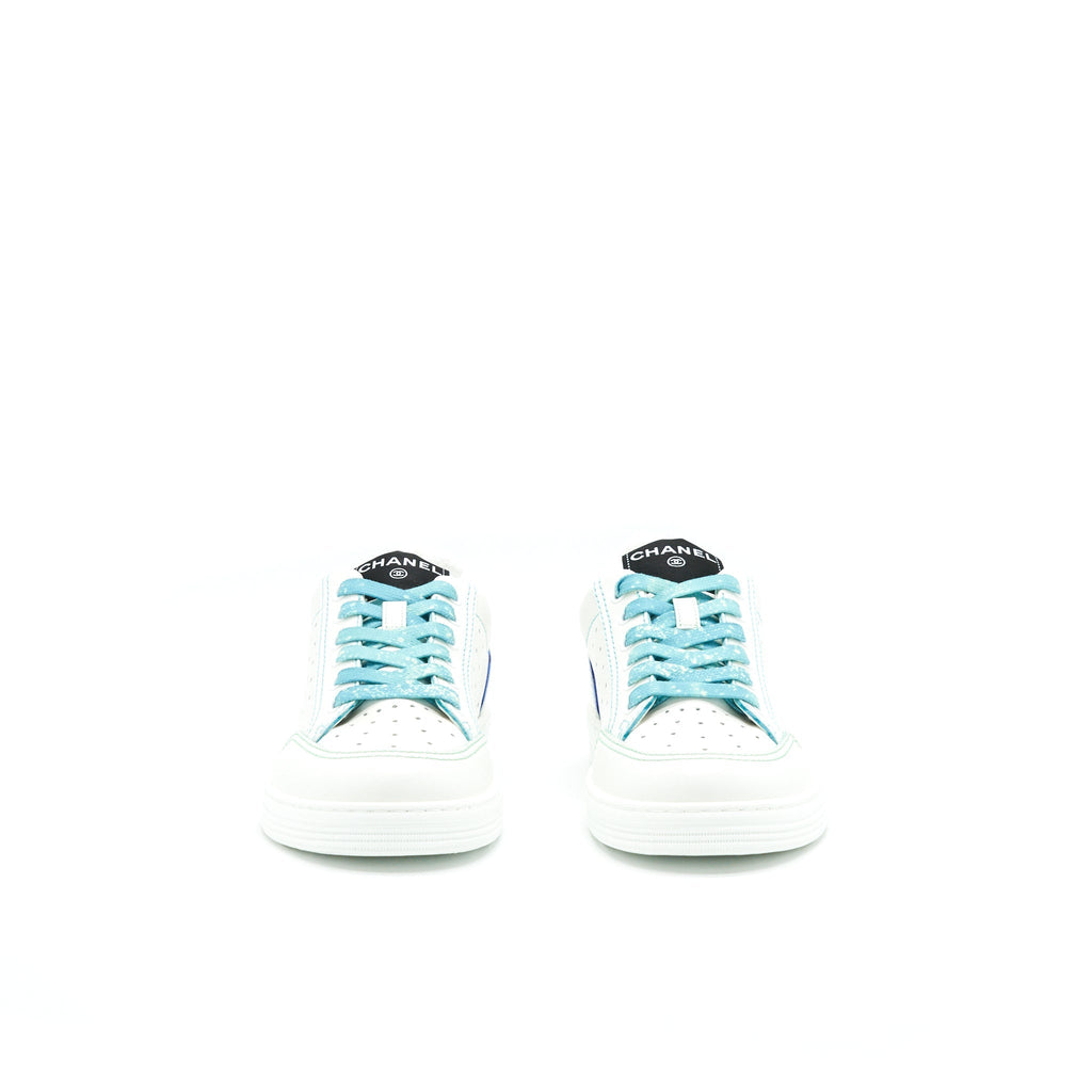 Chanel Size37.5 21ss Trainers White/ Light Blue