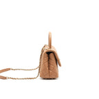 Chanel Mini Coco Handle Flap Bag 21p Caramel LGHW