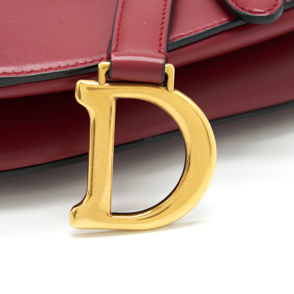 Dior Mini Dior Saddle Bag Red GHW