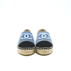 Chanel Espadrilles 38 in Denim and Black