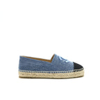 Chanel Espadrilles 38 in Denim and Black