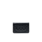 Chanel 2021 Seasonal Wallet on Chain black GHW