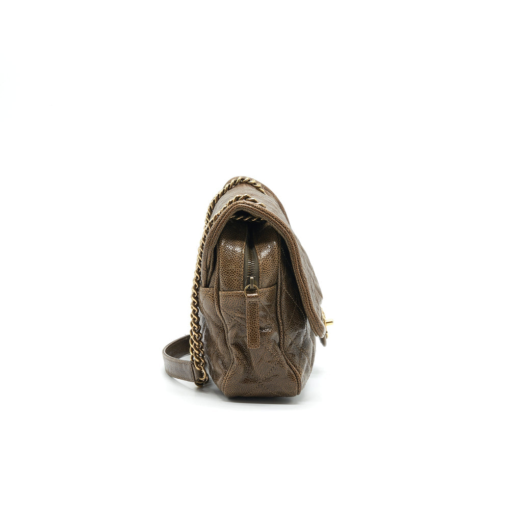 Chanel Seasonal Caviar Jumbo Flap Bag with GHW