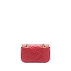 Gucci Mini GG Marmont Bag Calfskin Red Brushed GHW