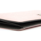 Chanel Camellia Long Wallet Lambskin Light Pink/Dark Brown SHW