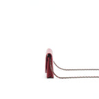 CHANEL WALLET ON CHAIN PATENT LEATHER RED SHW