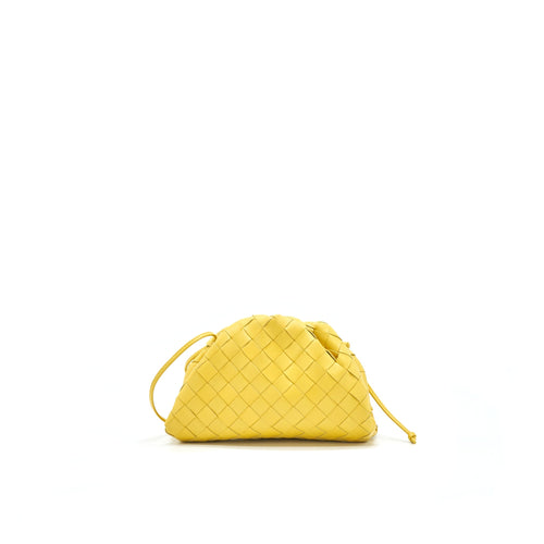 BOTTEGA VENETA THE MINI POUCH BAG YELLOW