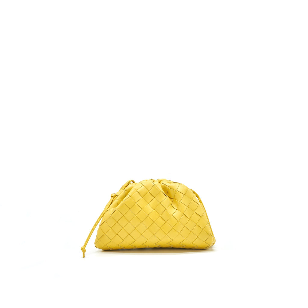 BOTTEGA VENETA THE MINI POUCH BAG YELLOW