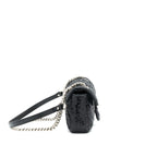 Gucci Marmont Mini Sequin Shoulder Bag Black