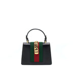 Gucci Mini Top Handle Sylvie Bag Black GHW