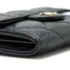 Chanel Classic Card holder with Chain Caviar black LGHW
