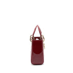 Dior lady Dior mini patent red LGHW
