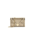 Dior Diorama Wallet on Chain metallic Gold with GHW