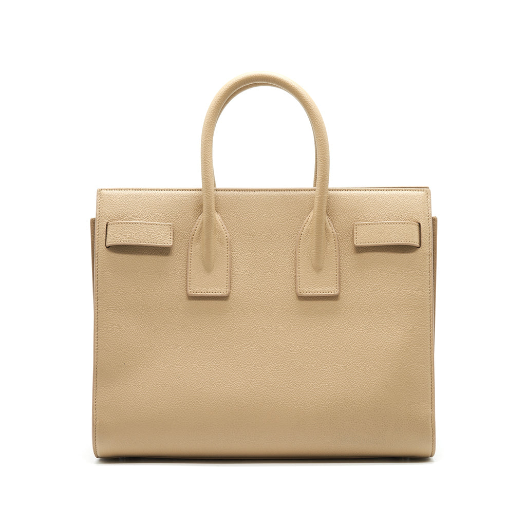 Saint Laurent Sac De Jour Tote Bag Beige SHW