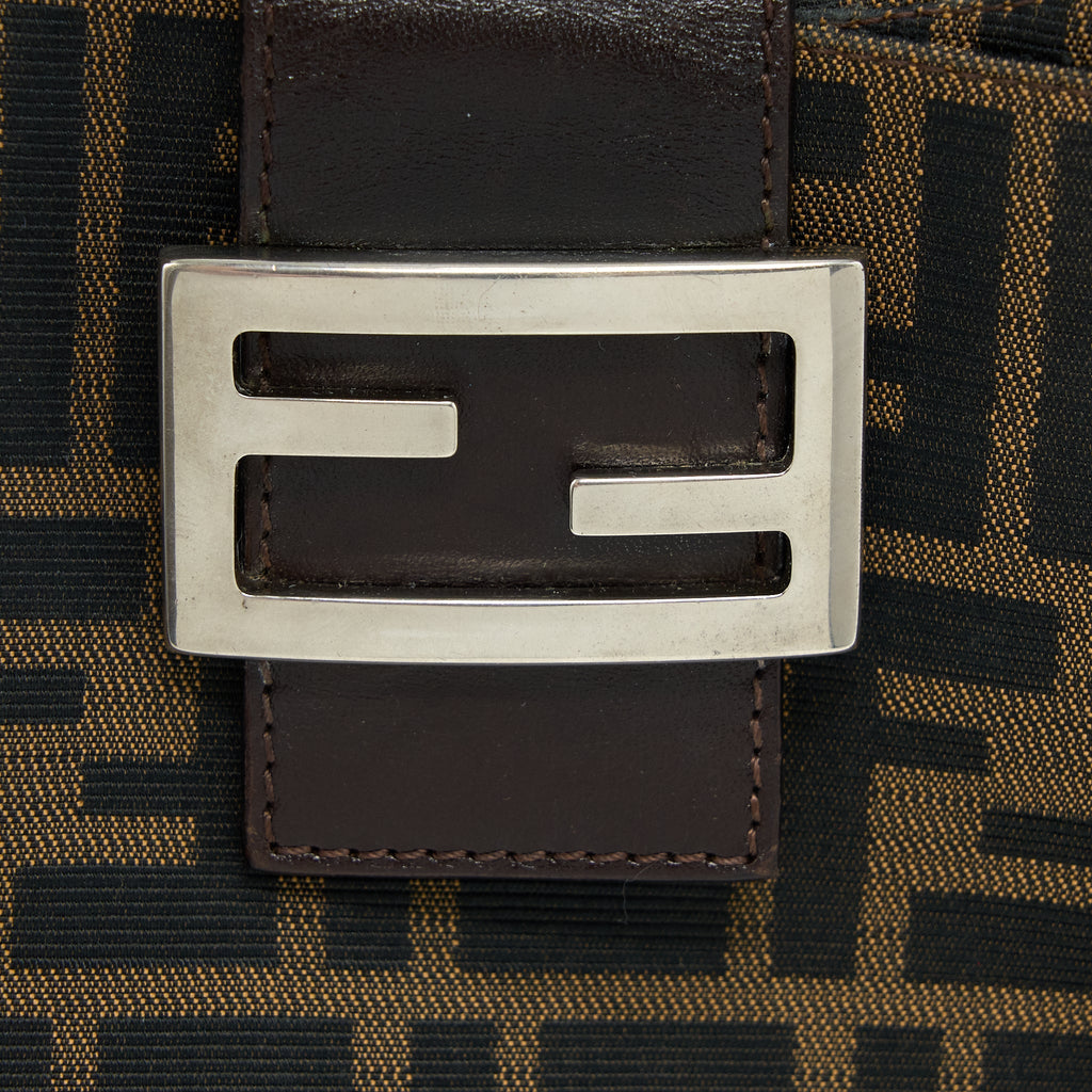 Fendi Vintage Zucca Shoulder Bag Canvas SHW