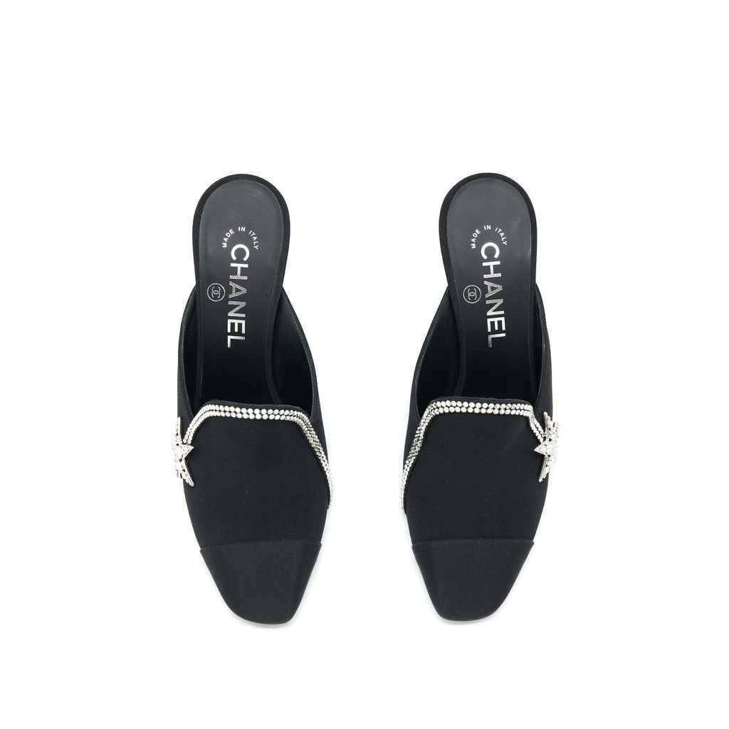 Chanel size 37 Star Suede High heel Loafer