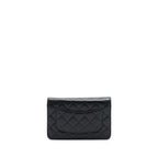 Chanel Classic Wallet On Chain Caviar Black SHW