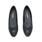 Chanel Size 39 ballerina Flat Shoes Black