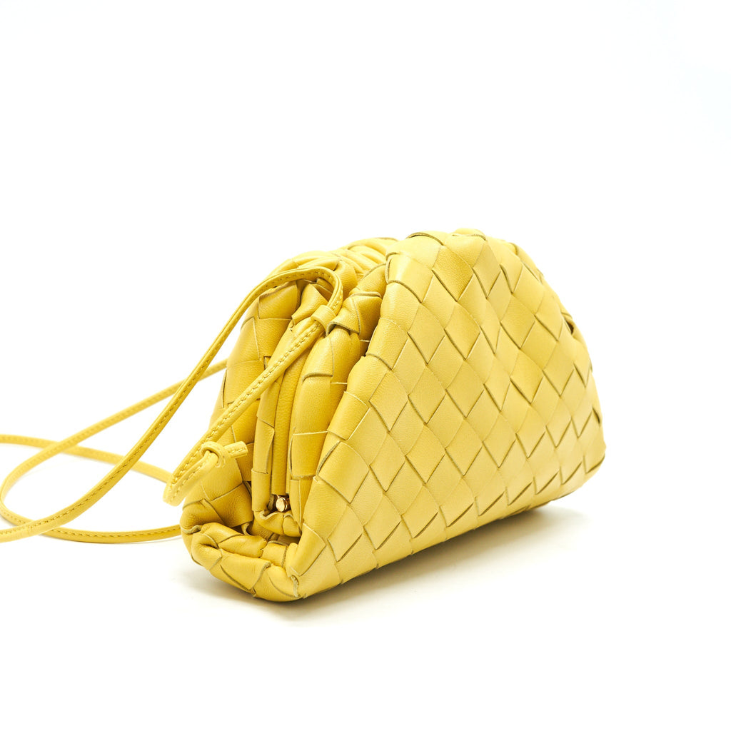 BOTTEGA VENETA THE MINI POUCH BAG YELLOW