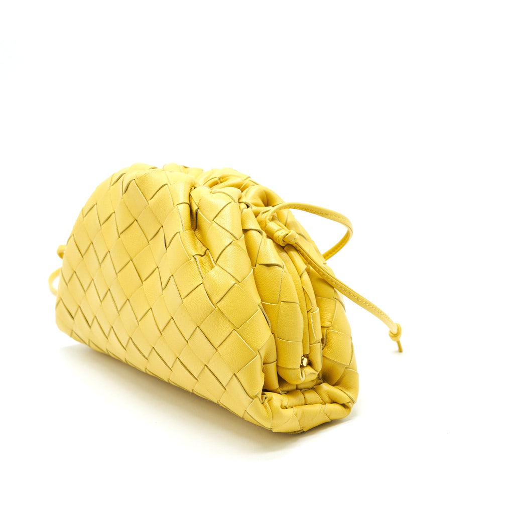BOTTEGA VENETA THE MINI POUCH BAG YELLOW