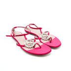 Gucci GG Crystal Logo Sandal Size 38