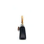 Gucci Vintage Bamboo Small Top Handle Bag Black