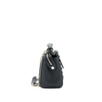 Fendi Dotcom Shoulder Bag Black with Stitch Details