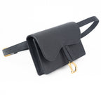 Dior Saddle Belt Pouch in Black Grained Calfskin