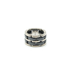 Chanel Ultra Ring Large version 18k white Gold, Black Ceramic size55