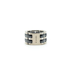 Chanel Ultra Ring Large version 18k white Gold, Black Ceramic size55