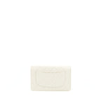 Chanel Classic Wallet On Chain Caviar White LGHW (MICROCHIP)