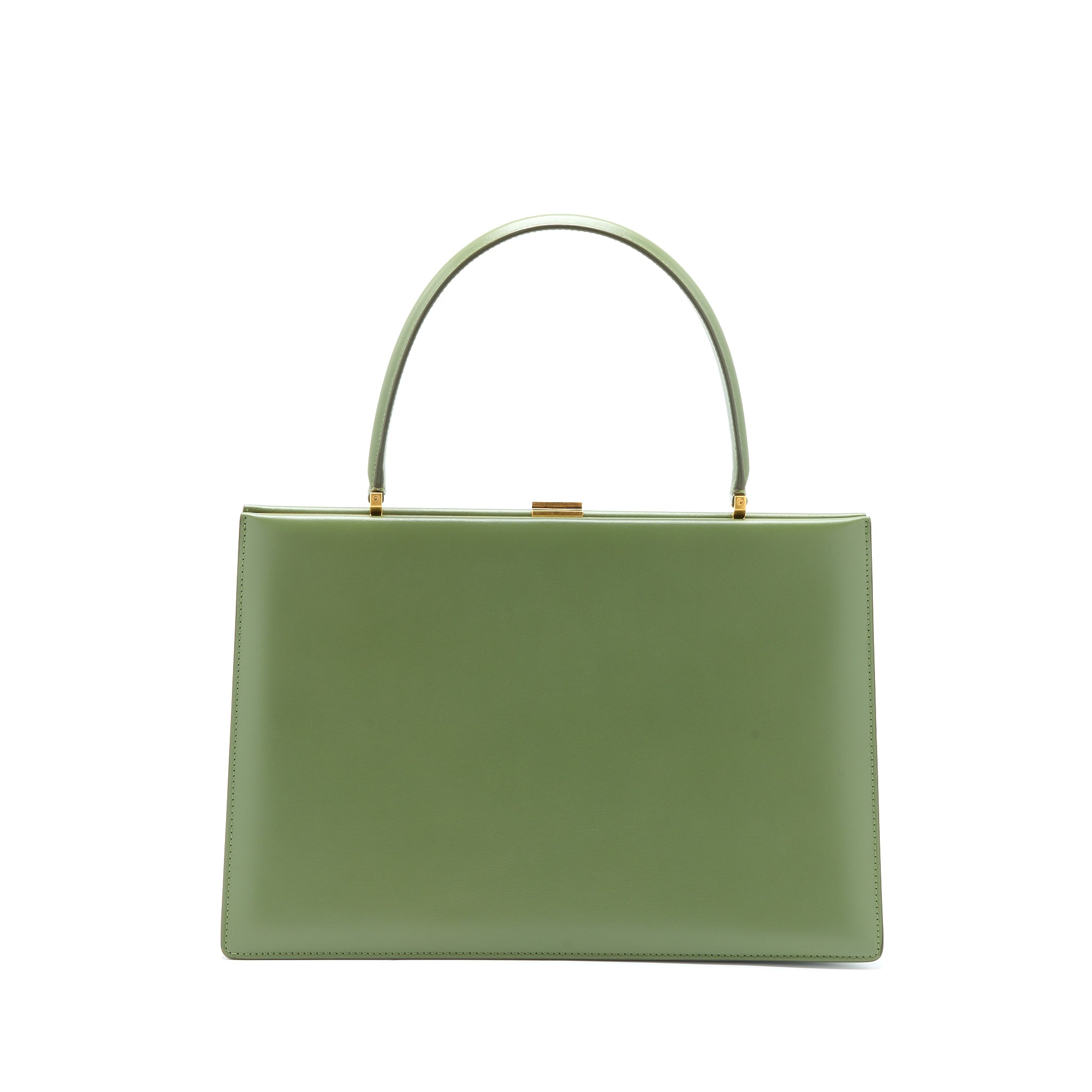 Celine Medium Clasp Bag Calfskin Green