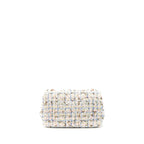 Chanel rectangular mini flap Bag tweed multicolour LGHW